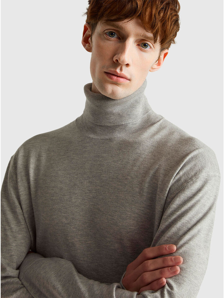 TURTLE NECK SWEATER Men image number 4